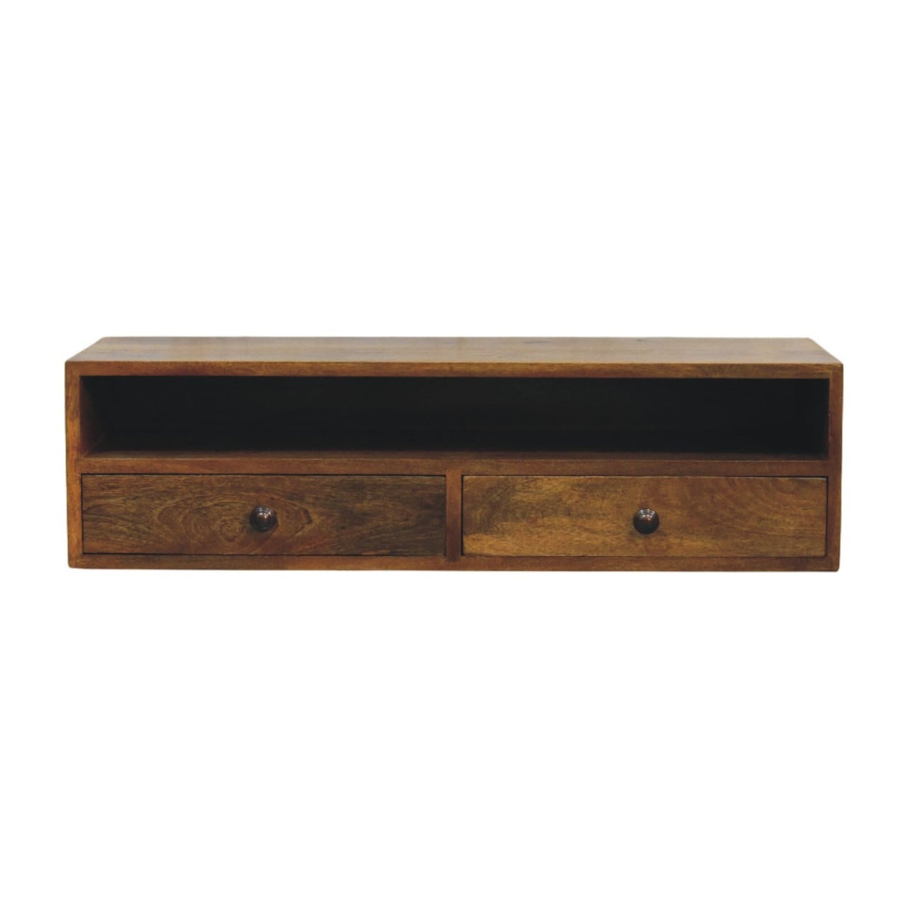 Artisan Furniture Solid Wood Amber Open Media Unit