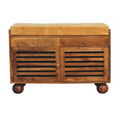 Artisan Furniture Solid Wood Bola Shoe Storage Bench