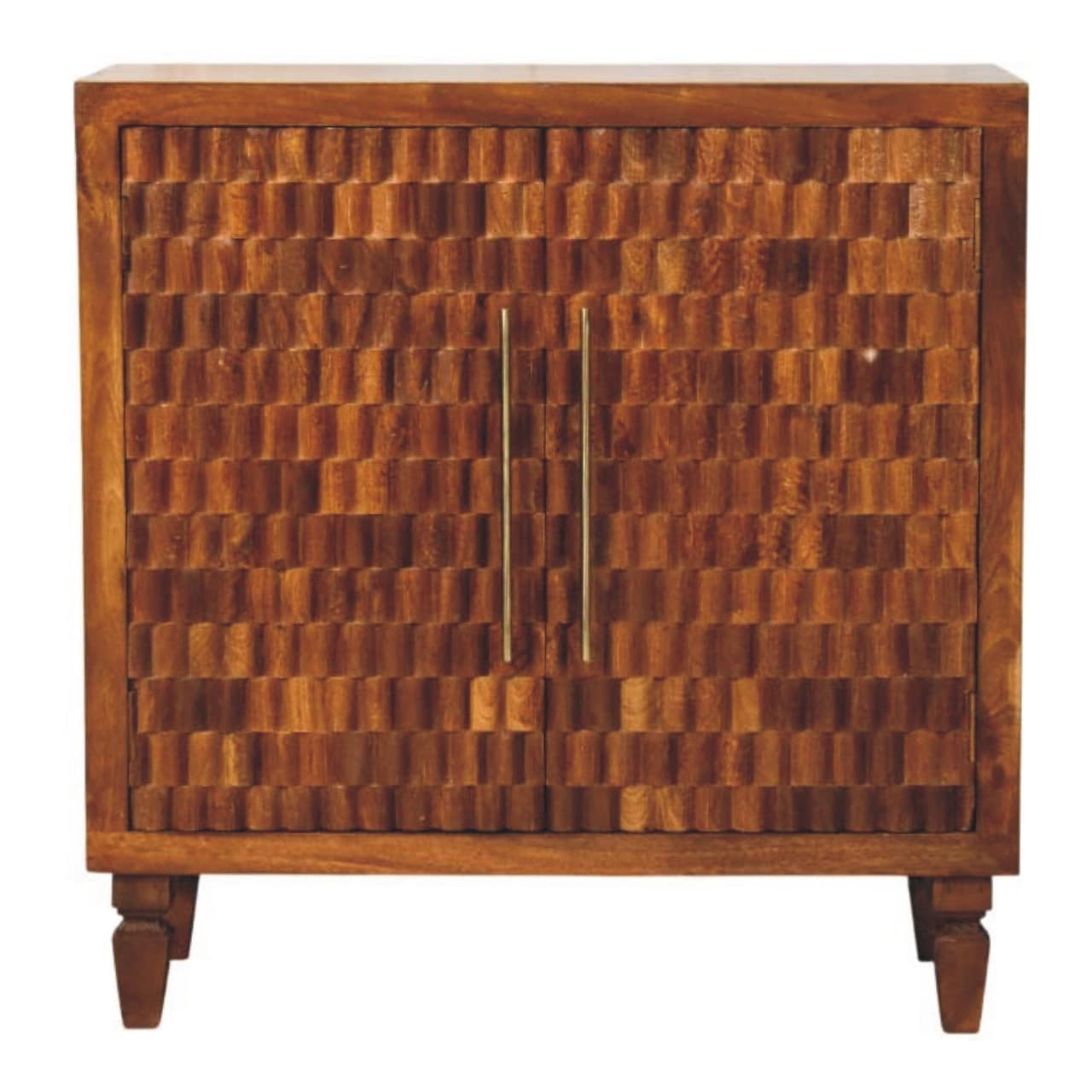 Artisan Furniture Solid Wood Cadiz Carved Cabinet Brown
