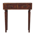 Artisan Furniture Solid Wood Cadiz Textured Console Table Brown