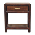 Artisan Furniture Solid Wood California Walnut Open Bedside