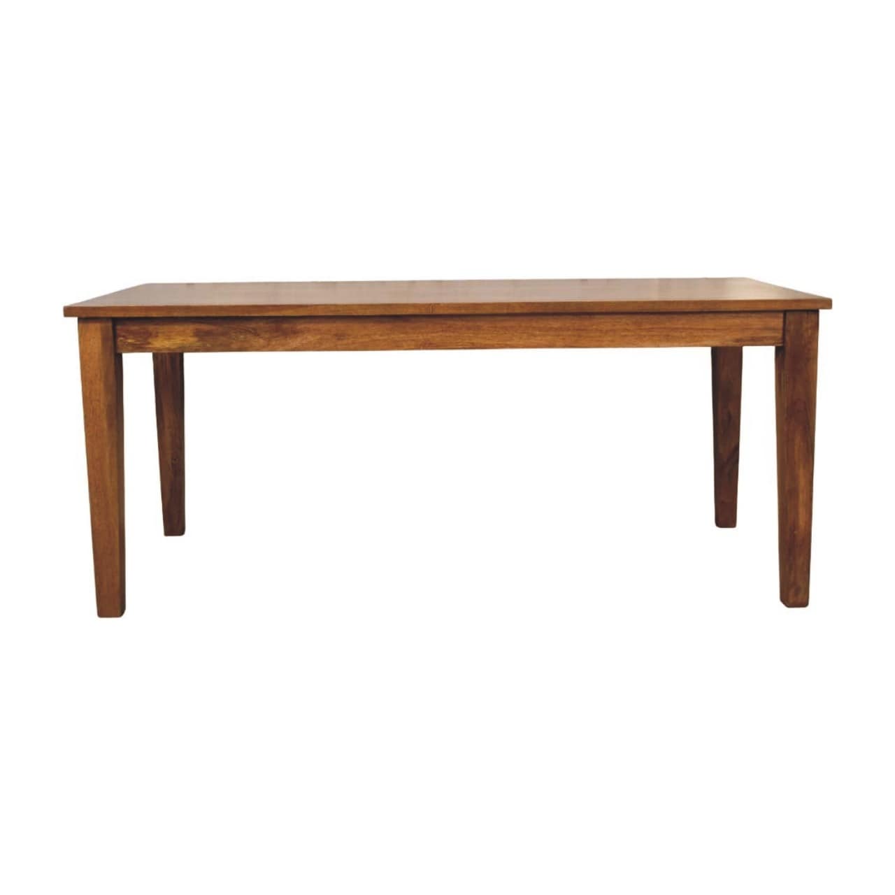 Artisan Furniture Solid Wood Classic Golden Teak Solid Wood Dining Table Brown