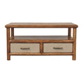 Artisan Furniture Solid Wood Solara Rattan Coffee Table Brown