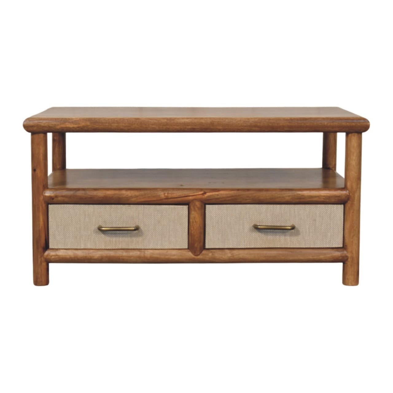 Artisan Furniture Solid Wood Solara Rattan Coffee Table Brown