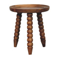 Artisan Furniture Solid Wood Spindle Tray Side Table Brown