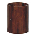 Artisan Furniture Solid Wood Winewood Round Side Cabinet Brown