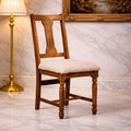Artisan Furniture Solid Wood Writing Chair With Turned Legs