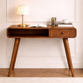 Artisan Furniture Writing Desk In Honey Caramel With 1 Drawer