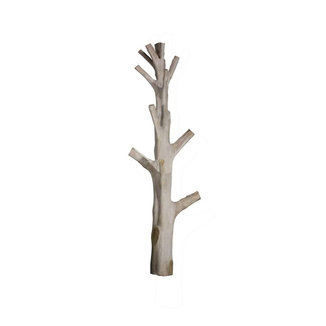 Decorative Half Tree Wall Rack 77 Inch Tall Natural Wood Finish