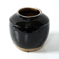 Lilys Living Medium Vintage Oil Pot With Black Glaze 8 Inch Tall N A