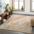 Dellie Indoor Outdoor Traditional Medallion Area Rug