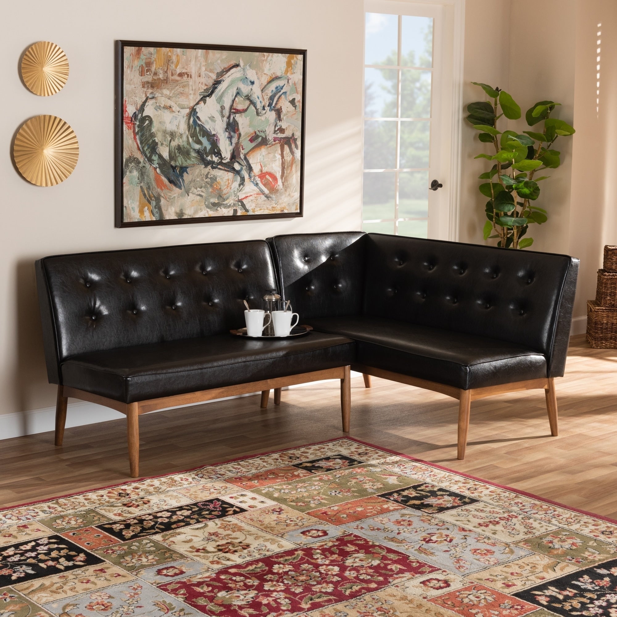 Carson Carrington Isaksbo 2 Piece Dining Corner Sofa Bench