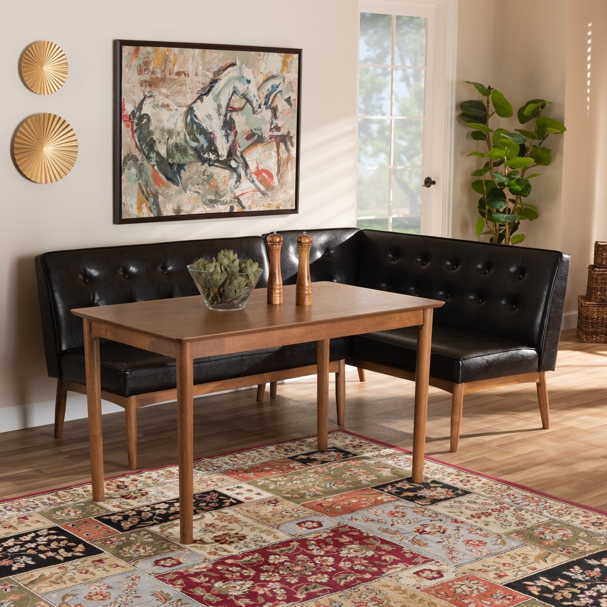Carson Carrington Isaksbo 3 Piece Dining Nook Set