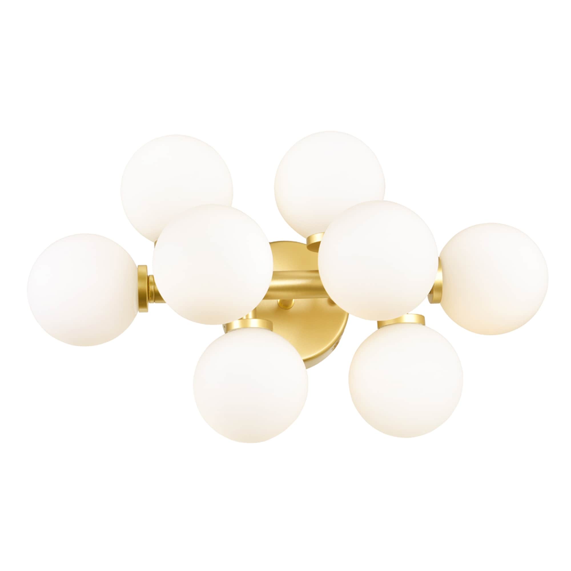 Arya Collection Gold Steel 8 Light Wall Sconce