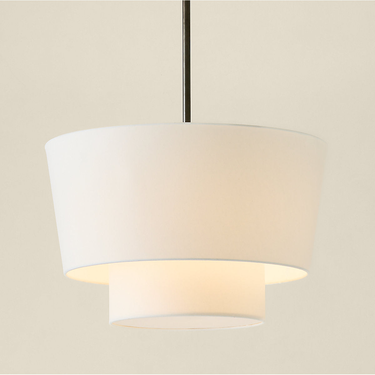 Ascot Blackened Brass Flush Mount Light with Linen Shade
