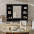 Ashbourne 36 Modern Wall Mounted High Define Mirror Cabinet With Adjustable Shelves Soft Close Door Towel Bar By Gdfstudio