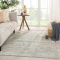 The Curated Nomad Bolmen Oriental Teal Gold Area Rug