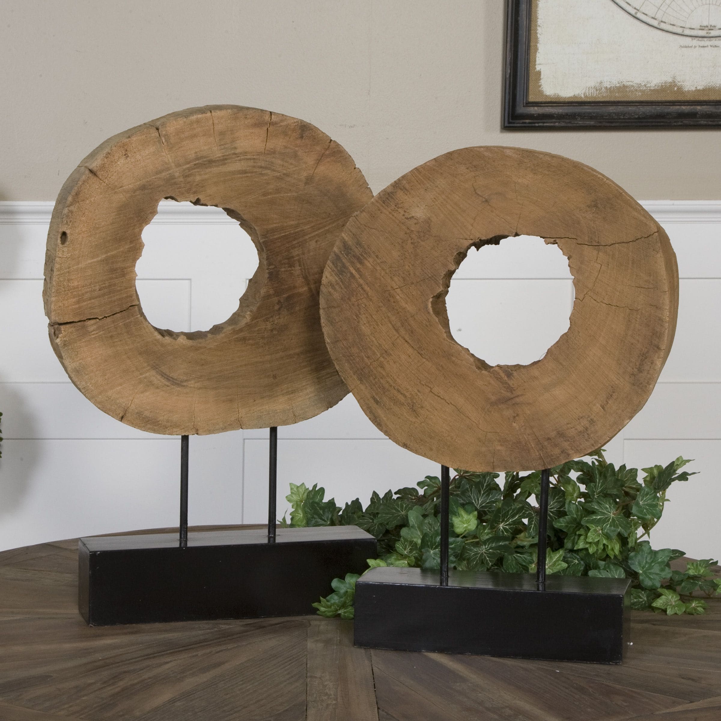 Uttermost Ashlea Natural Mango Wood Sculptures Set Of 2