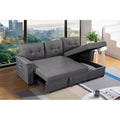 Ashlyn Sleeper Sofa Storage Reversible Chaise With Usb Charging Ports And Pocket