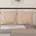 Ashmont Cotton Wreath Fabric Euro Sham Set Of 2 26X26