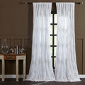 Cottage Home Ashton White Single Curtain Panel 50 W X 96 L