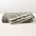 Ashwood Green Herringbone Wool Throw Pillow with Feather-Down Insert 20inx20in by Todd Snyder