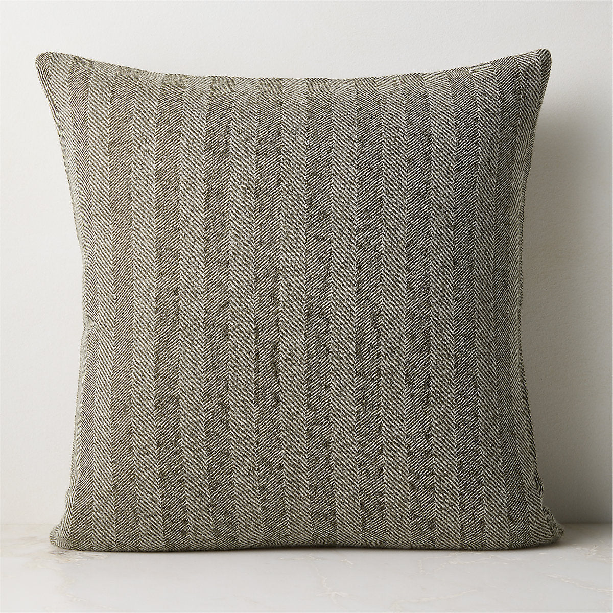 Ashwood Green Herringbone Wool Throw Blanket 50inx70in by Todd Snyder