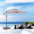 Weller 10 Ft Offset Cantilever Hanging Patio Umbrella