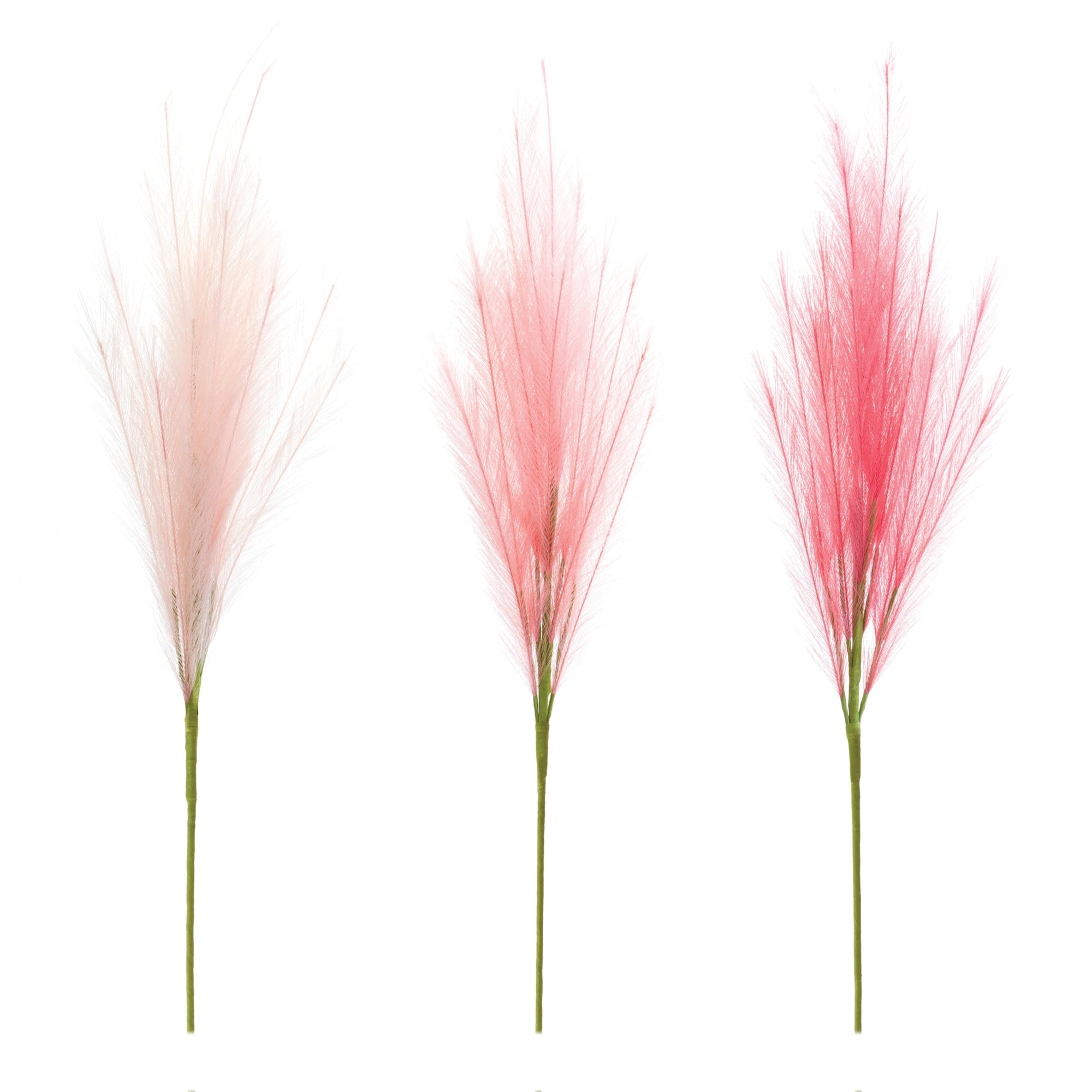 Assorted Pink Plume Spray Set Of 3