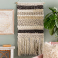Astera Hand Woven Wool And Viscose 24 X 48 Inch Bohemian Global Tapestry 24 X 48