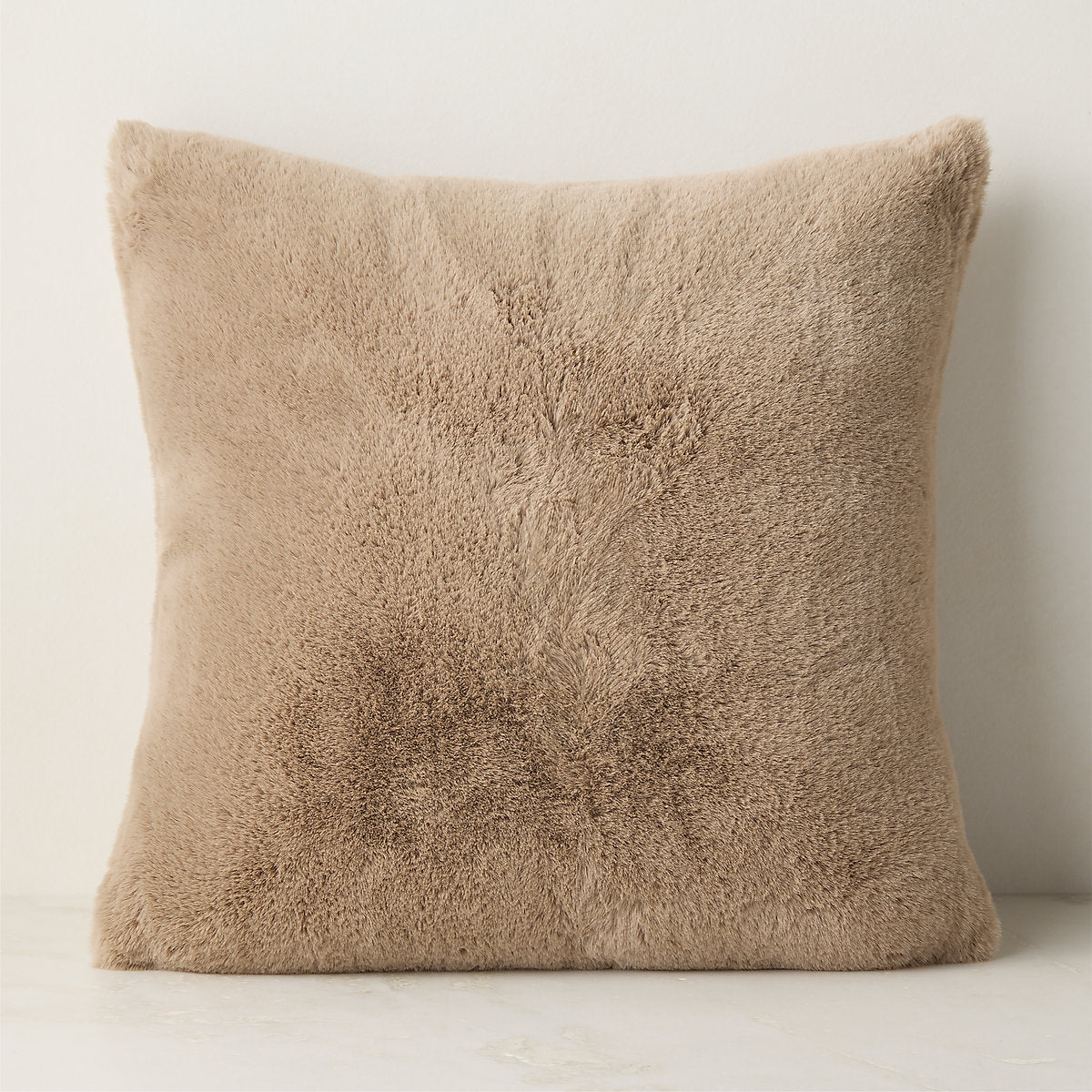 Astor Light Brown Faux Fur Throw Blanket 50inx70in