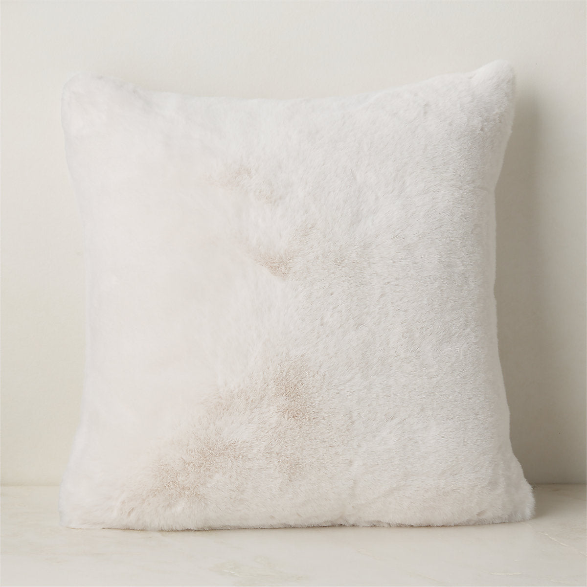 Astor Warm White Faux Fur Throw Blanket 50inx70in