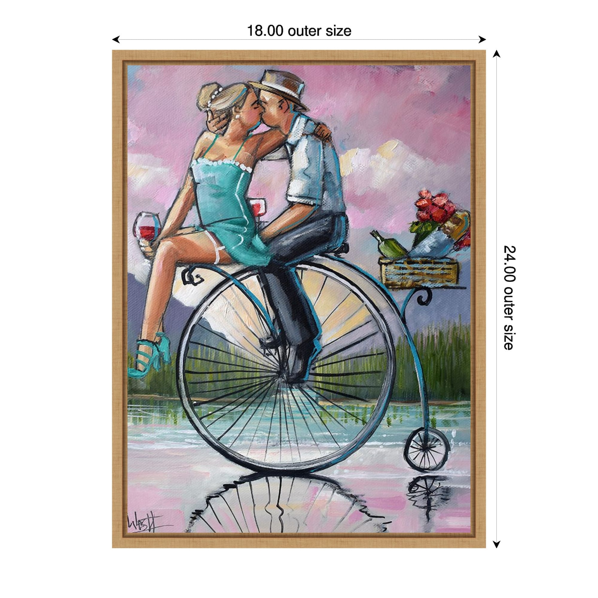 Astrid 2 By Ronald West Framed Canvas Wall Art Print