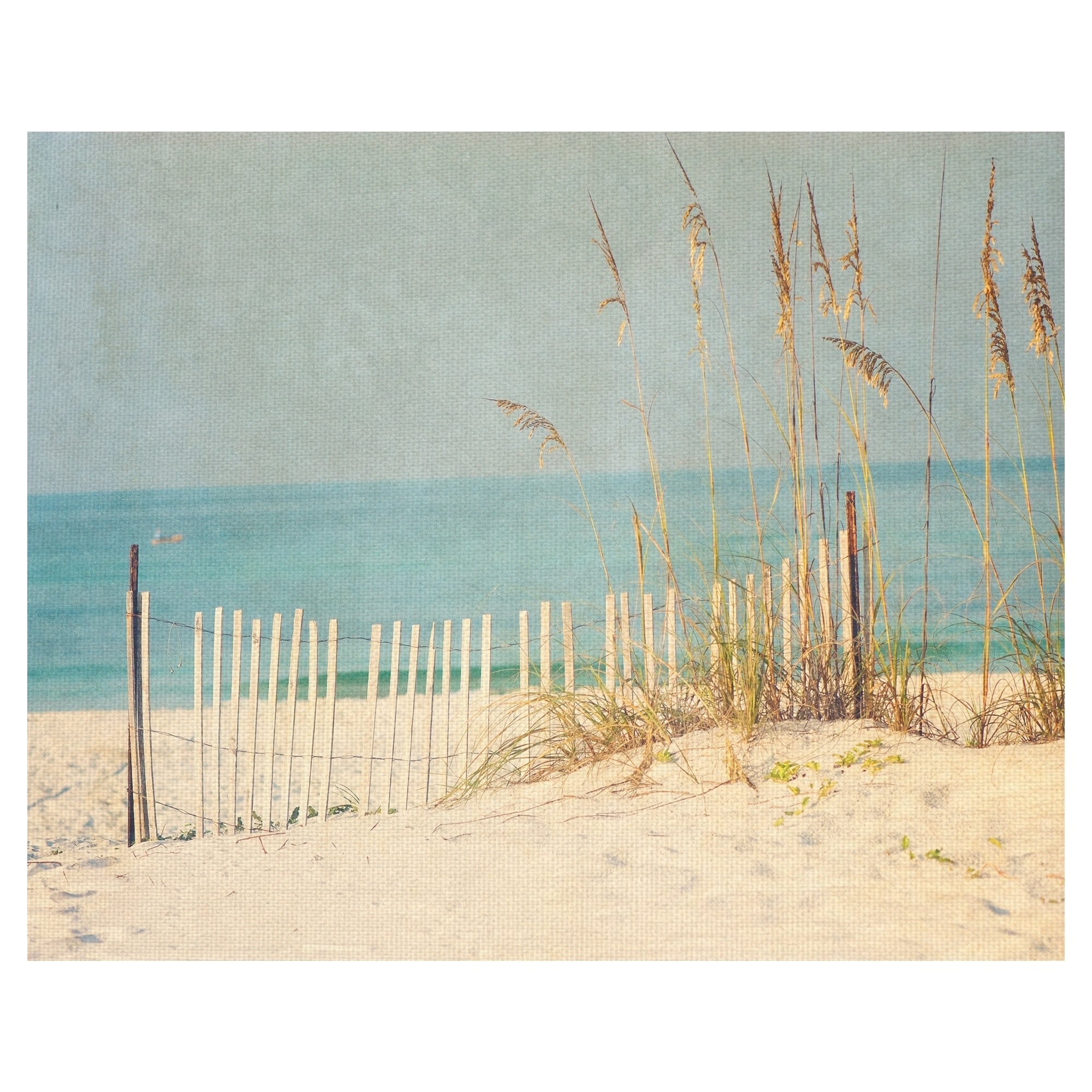 At The Beach Wrapped Canvas Art Print