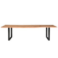 Athea Butterfly Light Live Edge Dining Table 120 120