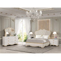 Athena Ivory And Gold Scalloped Bedroom Set
