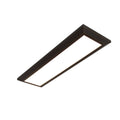 Afx Atlas 1 Light Oil Rubbed Bronze Led Rectangular Flush Mount White Acrylic Shade