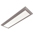 Afx Atlas 1 Light Satin Nickel Led Rectangular Flush Mount White Acrylic Shade