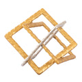 Atlas Abstract Interlocking Metal Sculptures 10.25 Inch Tall