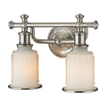 Atlas Acadia Fluted Glass And Metalwork Vanity Light