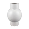 Atlas Acis Matte White Earthenware Vase