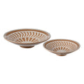 Atlas Aidy Set Of 2 Glazed Terracotta Bowls 14.5 Inch Wide