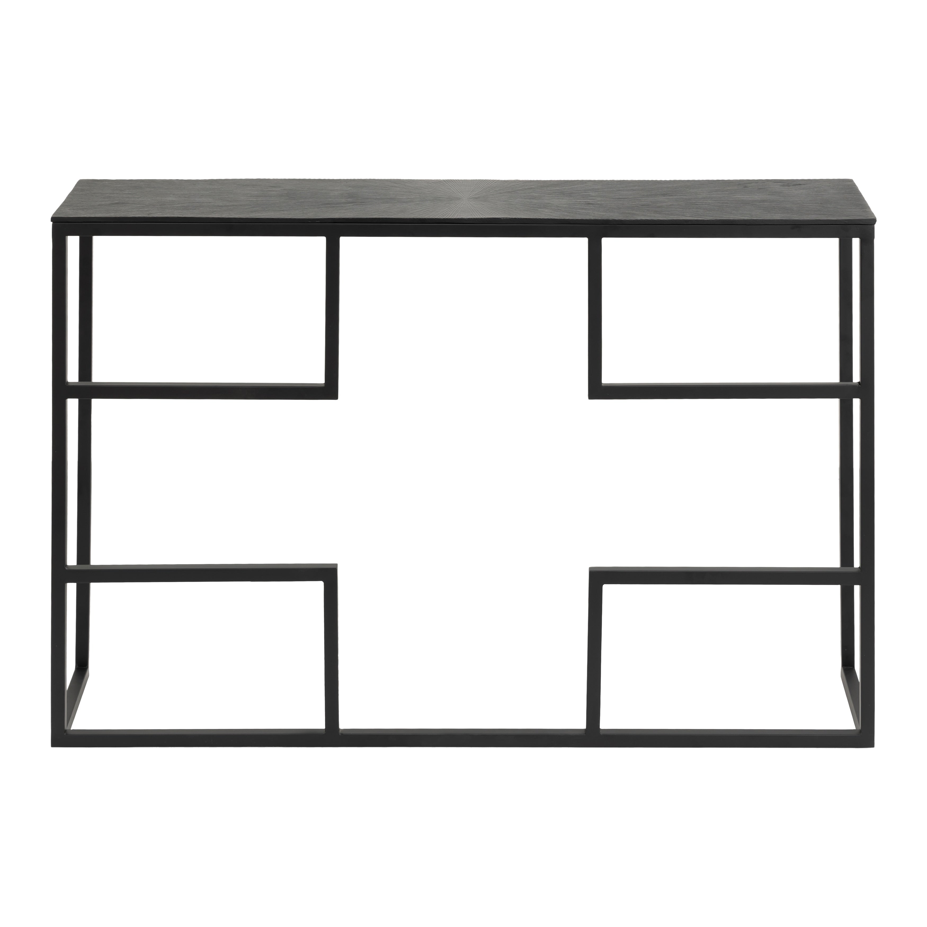 Atlas Aperio Geometric Metal Open Frame Console Table 46 Inch W