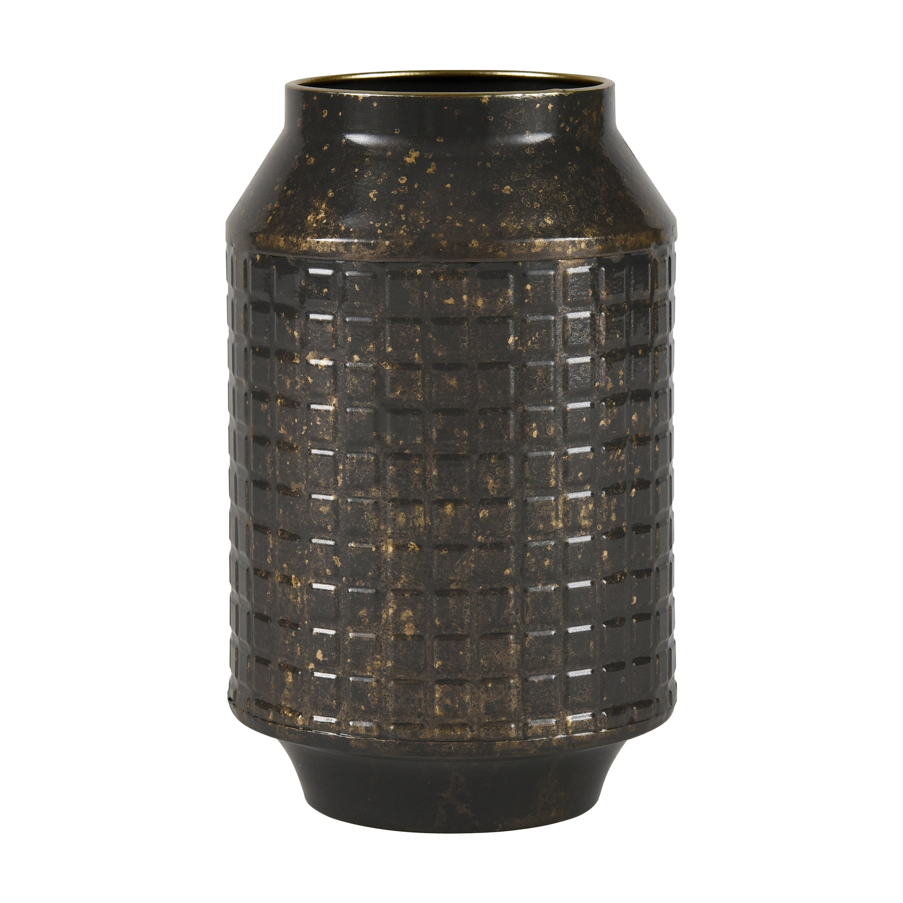 Atlas Armil Black And Gold Flecked Vase