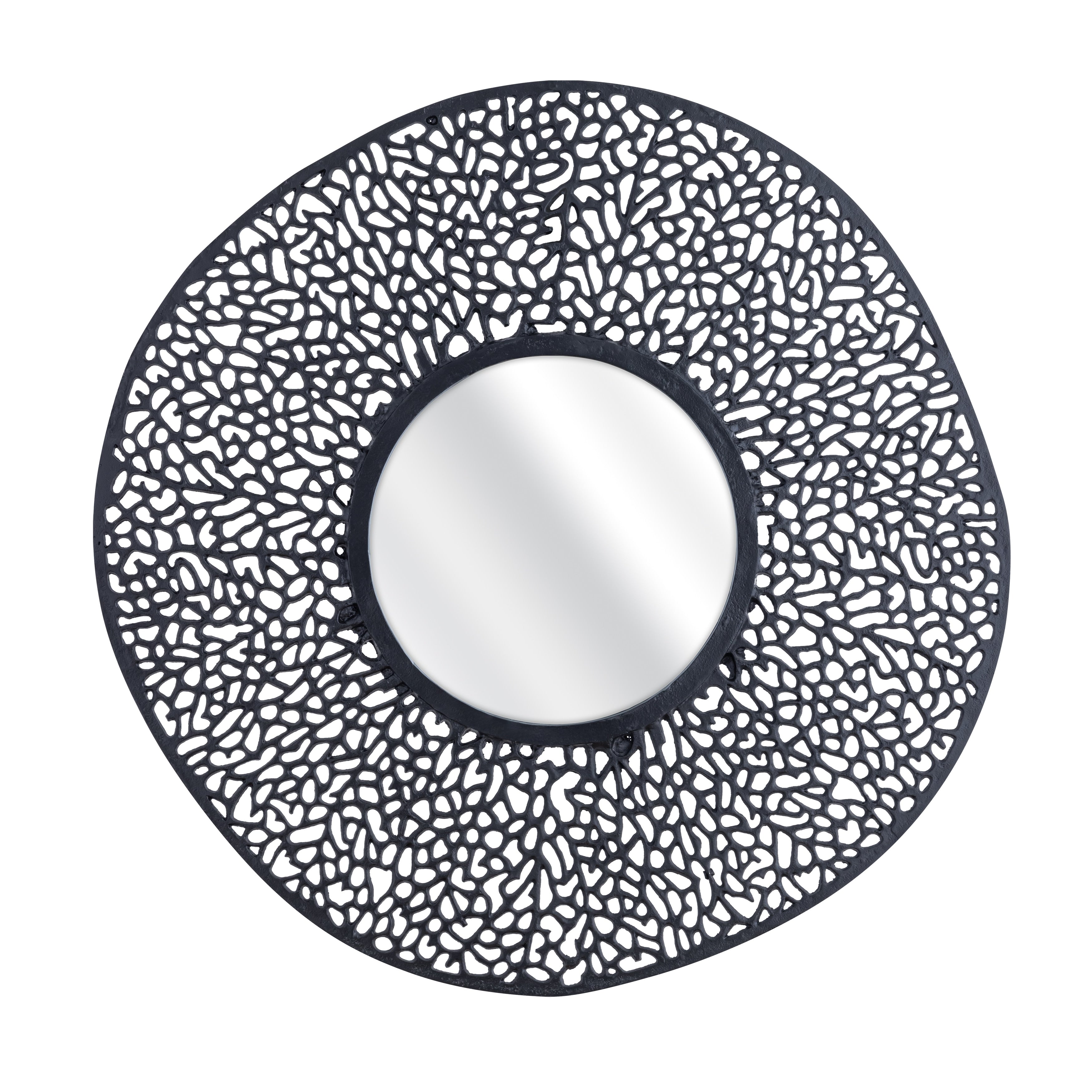 Atlas Azoni Cast Metal Wall Mirror 45 Inch High