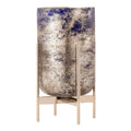 Atlas Bailey Blue Glass Gold Flecked Vase