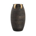 Atlas Barone Ebony Mango Wood Oval Vase