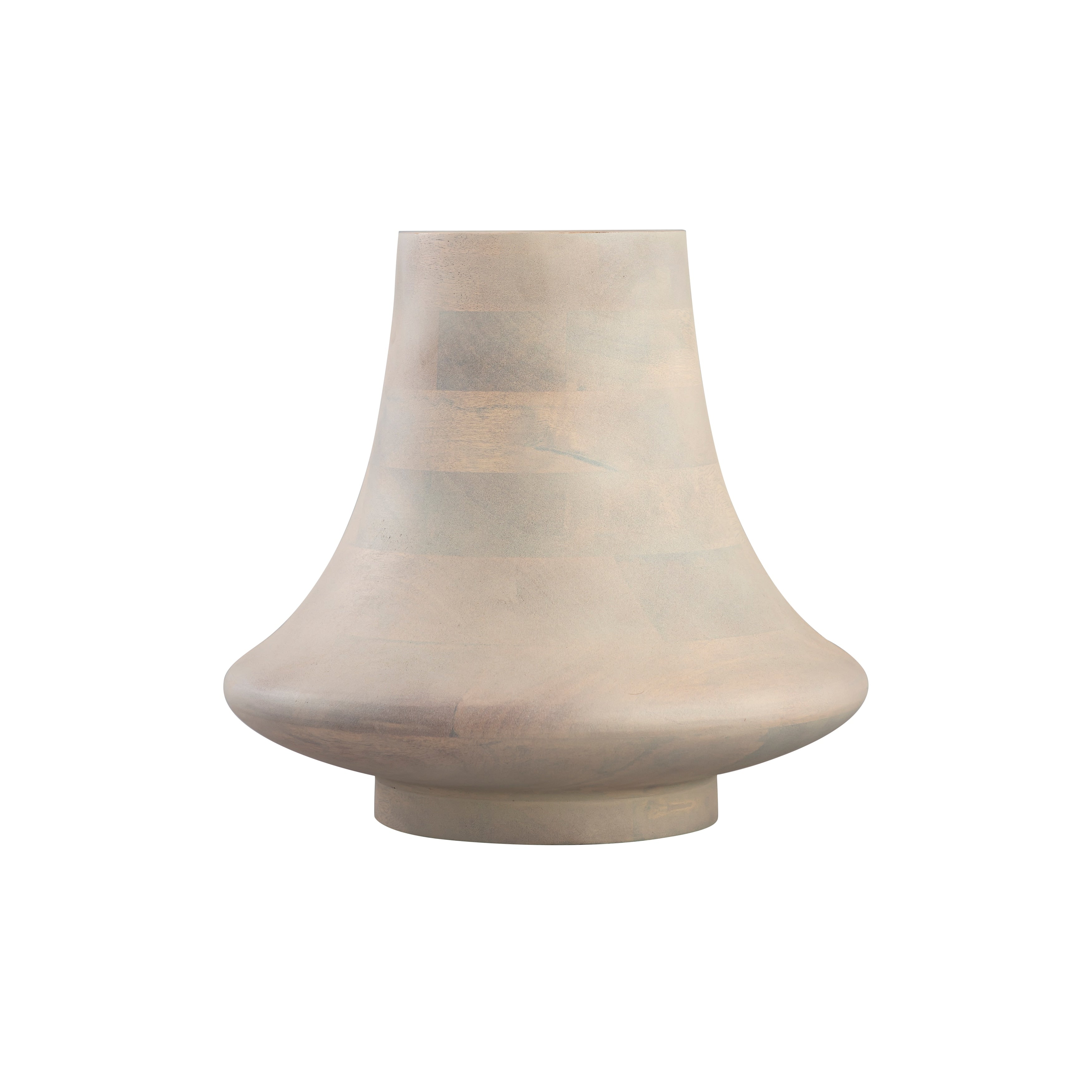 Atlas Belle White Washed Mago Wood Vessel