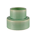 Atlas Bobby Earthenware Green Round Vase