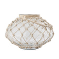Atlas Bonita Glass And Jute Rope Vase
